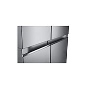 LG Frigorifero Side-by-Side | Classe F, 655L | Door & Linear Cooling, No frost, Compressore Smart Inverter | Inox, GSBV70PZTM