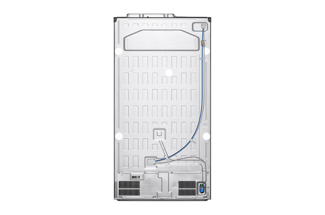 LG Frigorifero Side-by-Side InstaView | Classe D, 635L | Wi-Fi, Dispenser con allaccio, Fresh Balancer, No frost | Argento, GSGV80PYLD