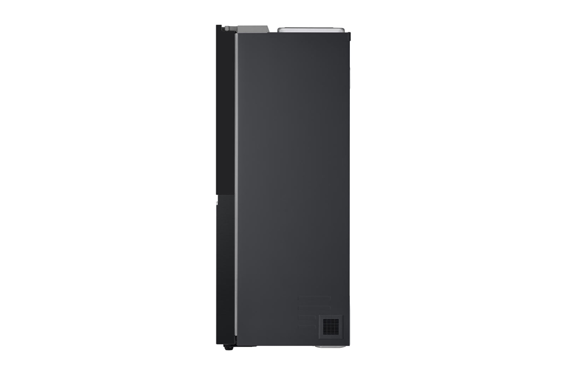 LG Frigorifero Side-by-Side InstaView | Classe E, 635L | Wi-Fi, Dispenser senza allaccio, Fresh Balancer, No frost | Nero opaco, GSGV81EPLL