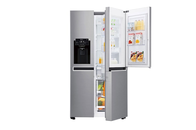 LG Frigorifero Side-By-Side Mega capacità Classe energetica F Door-in-Door™ No allaccio rete idrica, GSJ461DIDV
