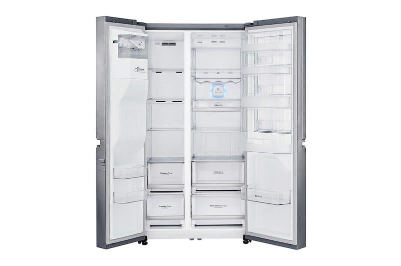 LG Frigorifero Side-By-Side Mega capacità Classe energetica F Door-in-Door™ Allaccio rete idrica, GSJ960PZBZ
