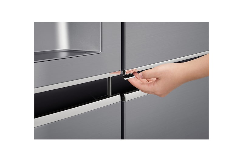 LG Frigorifero Side-By-Side Mega capacità Classe energetica F Door-in-Door™ Allaccio rete idrica, GSJ960PZBZ