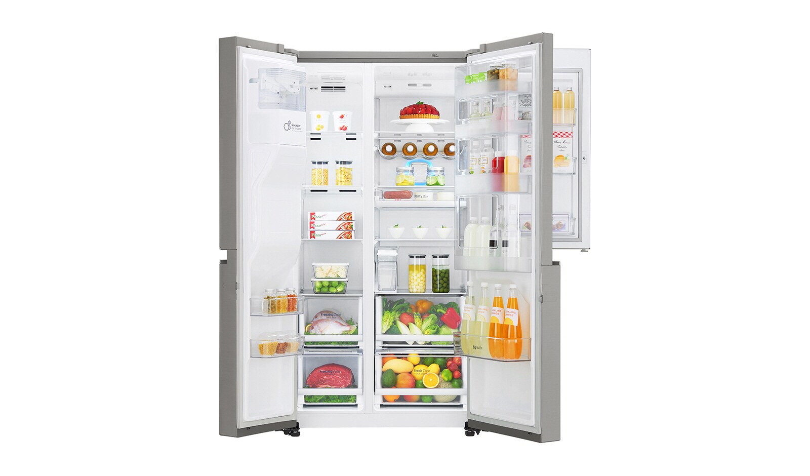 LG Frigorifero Side-By-Side Mega capacità  Door-in-Door™ No allaccio rete idrica, GSJ961NSBZ