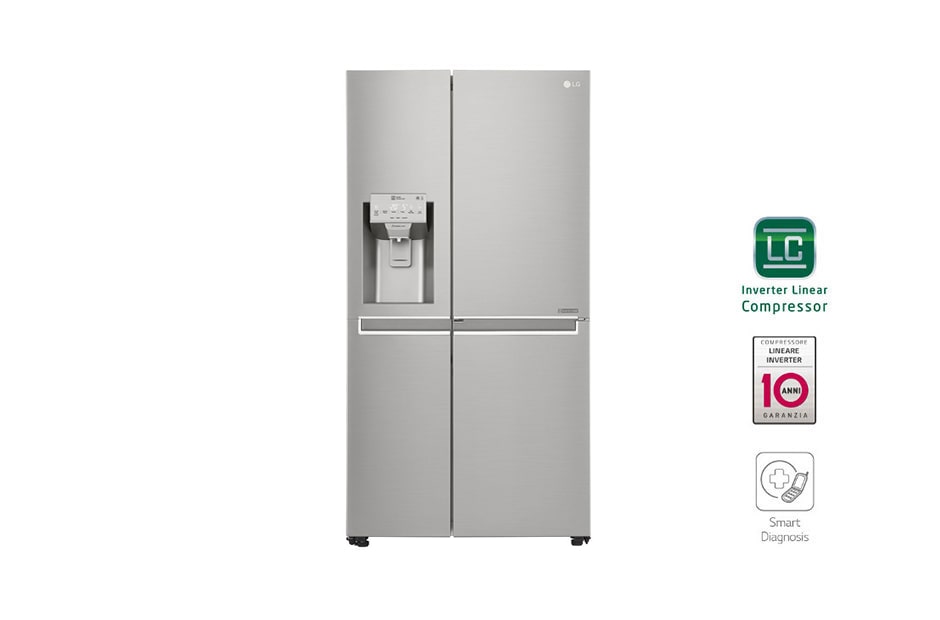 LG Frigorifero SideBySide Mega capacità DoorinDoor™ No allaccio rete idrica GSJ961NSBZ LG IT