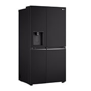 LG Frigorifero Side-by-Side Door-in-Door | Classe F, 635L | Wi-Fi, Dispenser con allaccio, Door&Linear Cooling, No frost | Nero, GSJV70WBTF