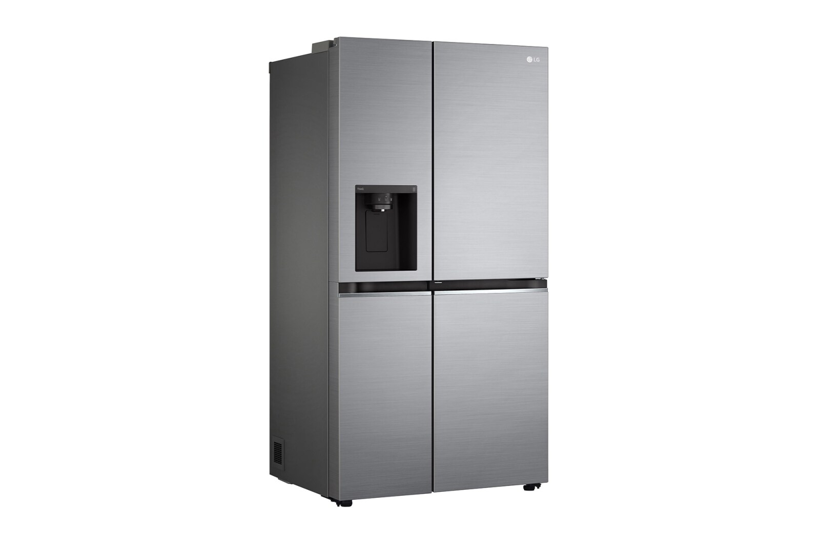 LG Frigorifero Side-by-Side Door-in-Door | Classe F, 635L | Wi-Fi, Dispenser senza allaccio, No frost | Inox, GSJV71PZTF