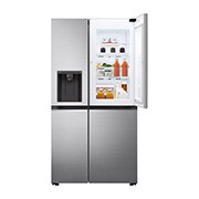 LG Frigorifero Side-by-Side Door-in-Door | Classe F, 635L | Wi-Fi, Dispenser senza allaccio, No frost | Inox, GSJV71PZTF