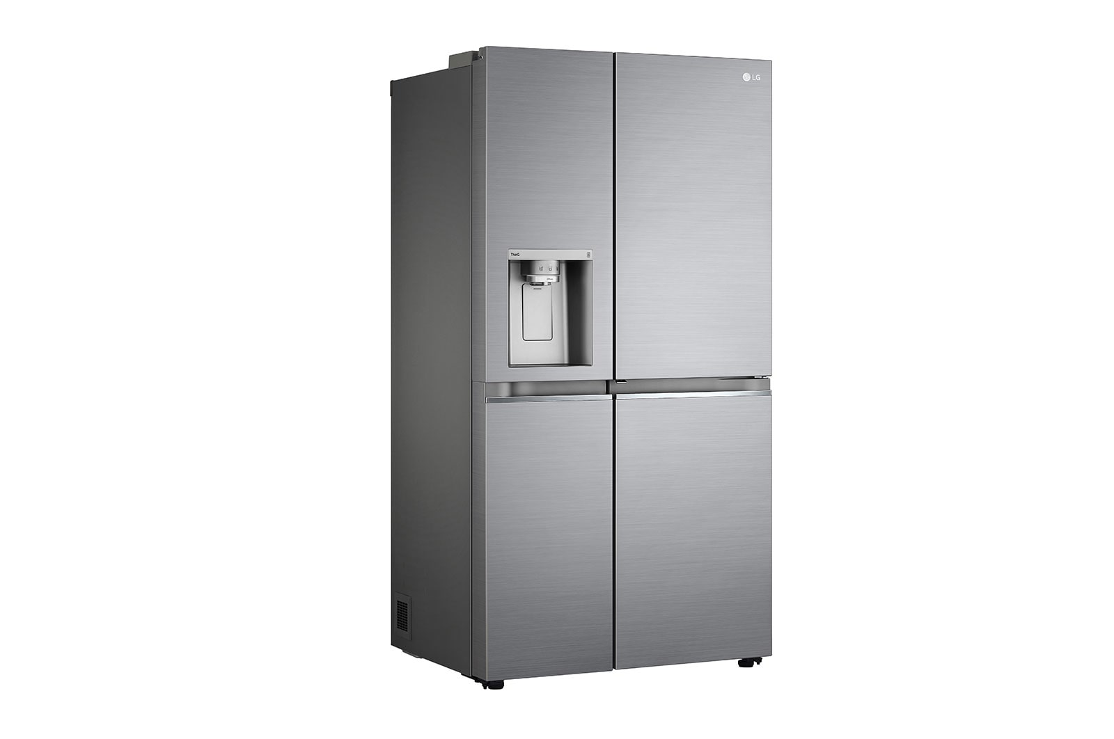 LG Frigorifero Side-by-Side Door-in-Door | Classe E, 635L | Wi-Fi, Dispenser senza allaccio, UVnano, No frost | Inox, GSJV91PZAE