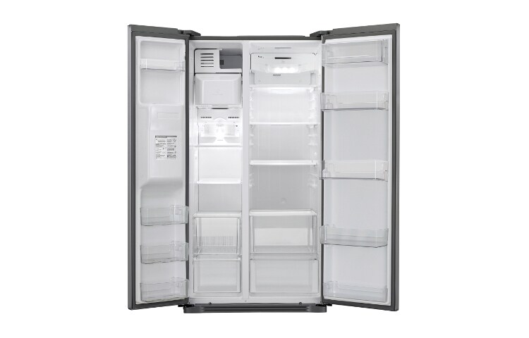 LG Frigorifero Side-by-Side Total No Frost in  con il 20% di risparmio energetico e Compressore Lineare Inverter garantito 10 anni., GSL325PZCV