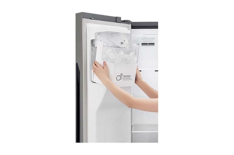 LG Frigorifero Side-By-Side Classe energetica F Allaccio rete idrica Display esterno LED, GSL360ICEZ