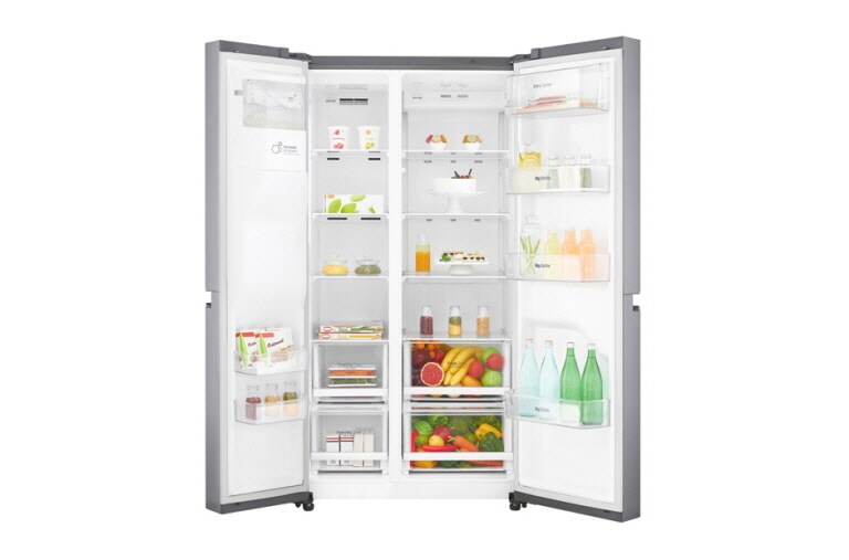 LG Frigorifero Side-By-Side Mega capacità Classe energetica F Allaccio rete idrica, GSL760PZXV