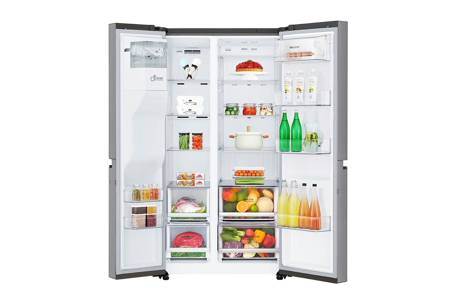 LG Frigorifero Side-by-Side Classe energetica F, GSL960PZUZ