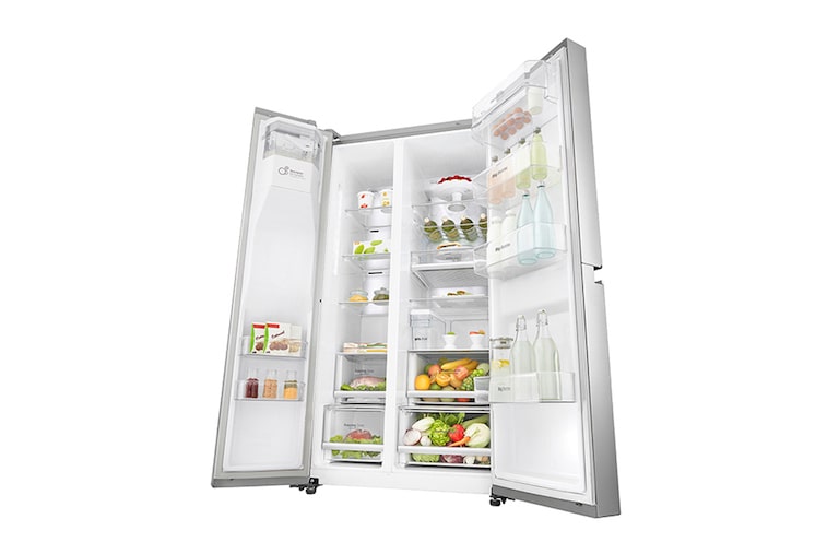 LG Frigorifero Side-By-Side Centum System™ Classe energetica A+++ -10% No allaccio rete idrica, GSL961NEAX