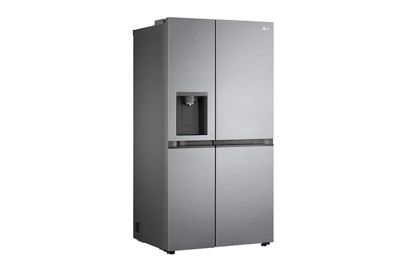 LG Frigorifero Side-by-Side | Classe F, 635L | No frost con Multi Air Flow, Dispenser senza allaccio | Inox, GSLV51PZXM