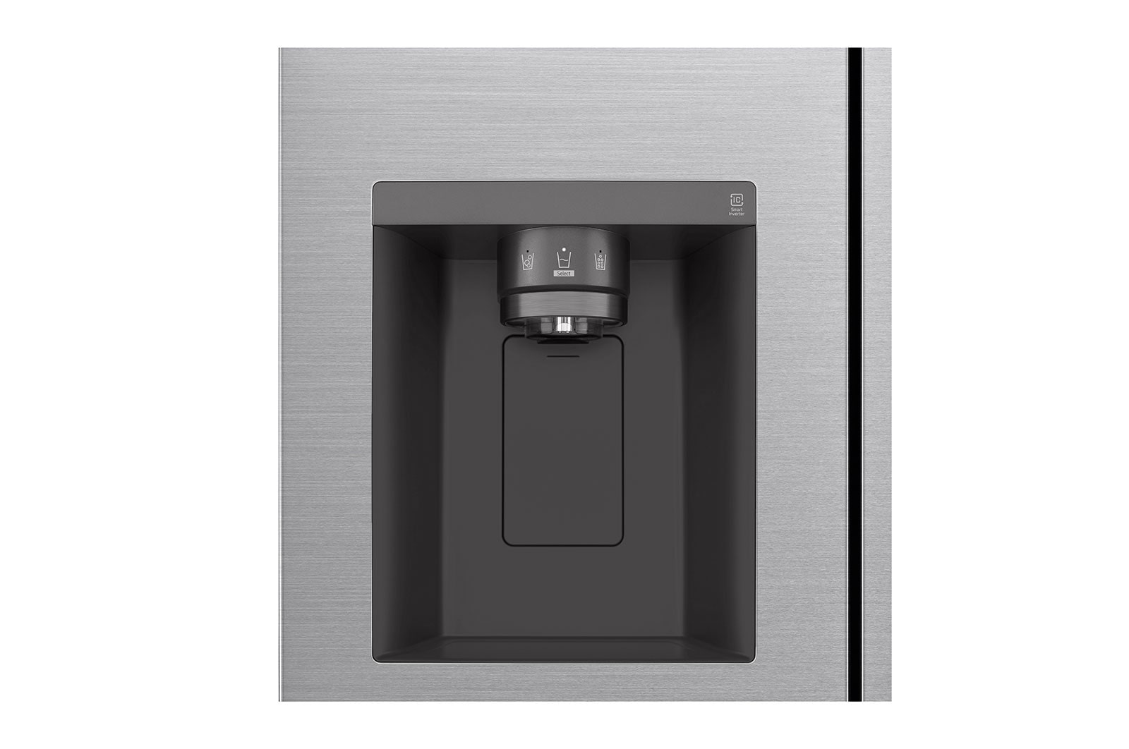 LG Frigorifero Side-by-Side | Classe F, 635L | No frost con Multi Air Flow, Dispenser senza allaccio | Inox, GSLV51PZXM