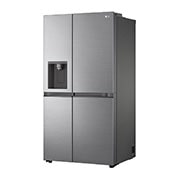 LG Frigorifero Side-by-Side | Classe F, 635L | No frost con Multi Air Flow, Dispenser senza allaccio | Inox, GSLV51PZXM