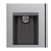 LG Frigorifero Side-by-Side | Classe F, 635L | No frost con Multi Air Flow, Dispenser senza allaccio | Inox, GSLV51PZXM
