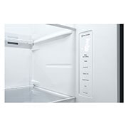 LG Frigorifero Side-by-Side | Classe F, 635L | No frost con Multi Air Flow, Dispenser senza allaccio | Inox, GSLV51PZXM