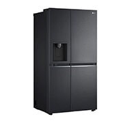 LG Frigorifero Side-by-Side | Classe F, 635L | Wi-Fi, Dispenser con allaccio, Door & Linear Cooling, No frost | Nero, GSLV70MCTM