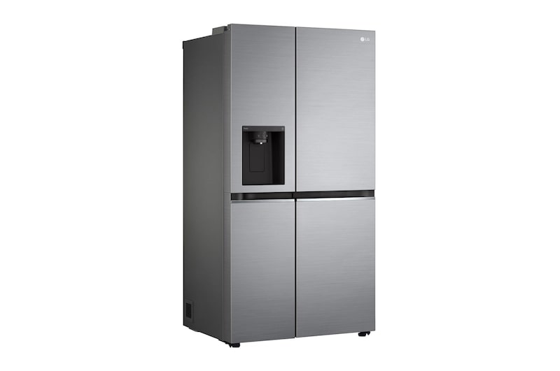 LG Frigorifero Side-by-Side | Classe F, 635L | Wi-Fi, Dispenser con allaccio, Door & Linear Cooling, No frost | Inox, GSLV70PZTM