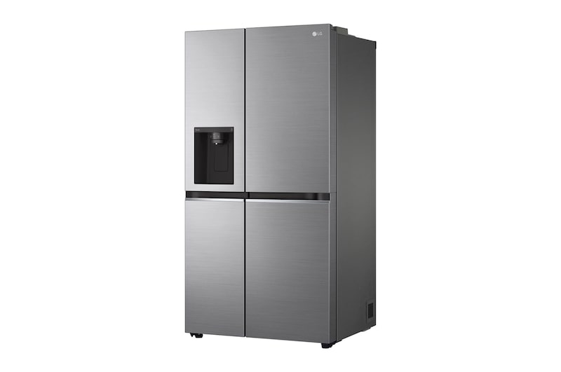 LG Frigorifero Side-by-Side | Classe F, 635L | Wi-Fi, Dispenser con allaccio, Door & Linear Cooling, No frost | Inox, GSLV70PZTM