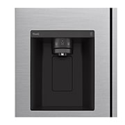 LG Frigorifero Side-by-Side | Classe F, 635L | Wi-Fi, Dispenser con allaccio, Door & Linear Cooling, No frost | Inox, GSLV70PZTM