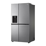 LG Frigorifero Side-by-Side | Classe F, 635L | Wi-Fi, Dispenser con allaccio, Door & Linear Cooling, No frost | Inox, GSLV70PZTM