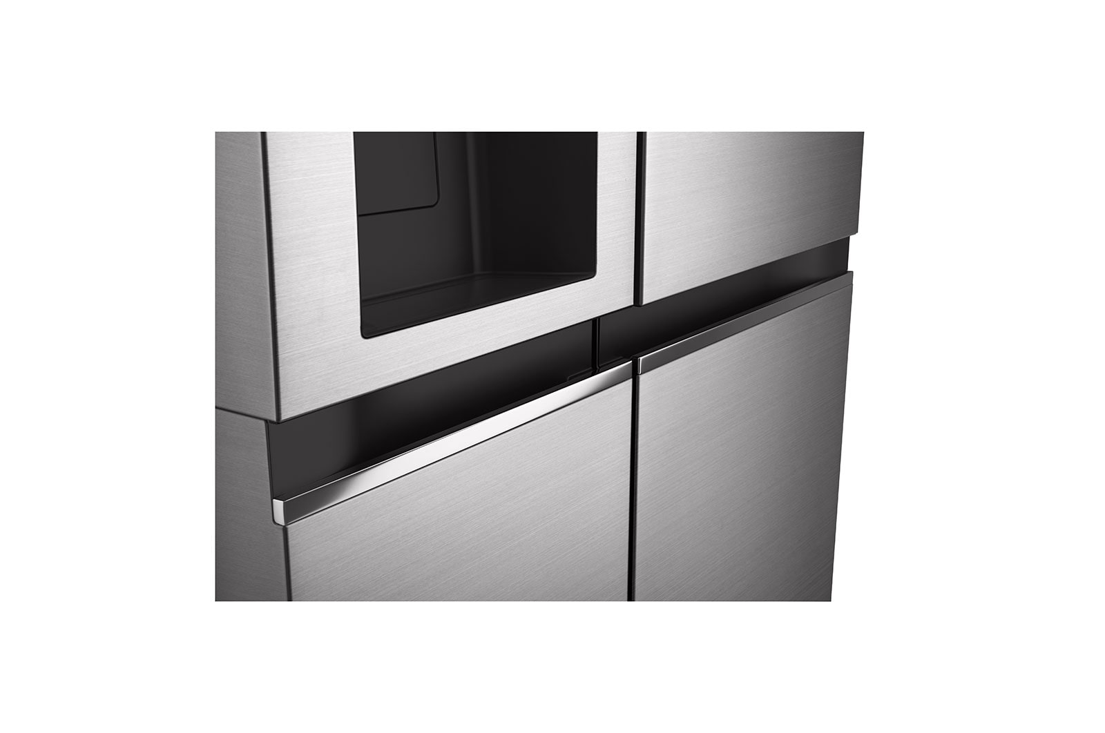 LG Frigorifero Side-by-Side | Classe F, 635L | Wi-Fi, Dispenser senza allaccio, Door & Linear Cooling, No frost | Inox, GSLV71PZTM