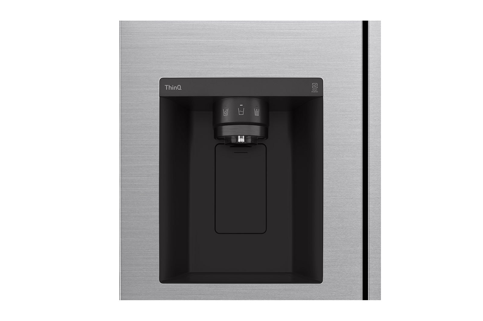 LG Frigorifero Side-by-Side | Classe F, 635L | Wi-Fi, Dispenser senza allaccio, Door & Linear Cooling, No frost | Inox, GSLV71PZTM