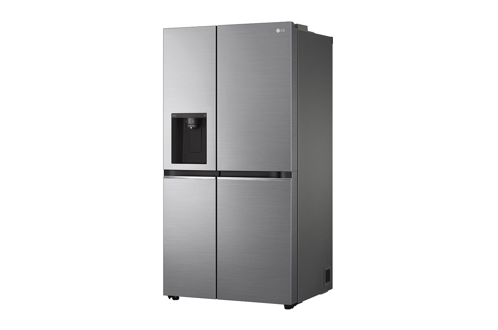 LG Frigorifero Side-by-Side | Classe F, 635L | Wi-Fi, Dispenser senza allaccio, Door & Linear Cooling, No frost | Inox, GSLV71PZTM
