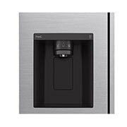 LG Frigorifero Side-by-Side | Classe F, 635L | Wi-Fi, Dispenser senza allaccio, Door & Linear Cooling, No frost | Inox, GSLV71PZTM