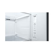 LG Frigorifero Side-by-Side | Classe F, 635L | Wi-Fi, Dispenser senza allaccio, Door & Linear Cooling, No frost | Inox, GSLV71PZTM