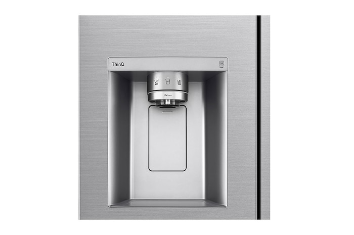 LG Frigorifero Side-by-Side | Classe D, 635L | Wi-Fi, Dispenser con allaccio, UVnano, No frost | Inox, GSLV90PZAD