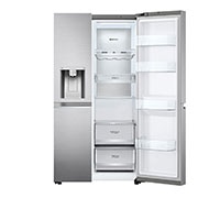 Foto frontale frigorifero Side by Side GSLV90PZAD semiaperto