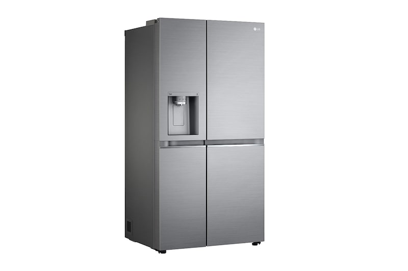 LG Frigorifero Side-by-Side | Classe E, 635L | Wi-Fi, Dispenser con allaccio, UVnano, No frost | Inox, GSLV90PZAE