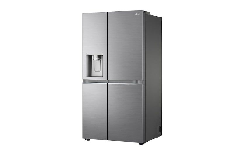 LG Frigorifero Side-by-Side | Classe E, 635L | Wi-Fi, Dispenser con allaccio, UVnano, No frost | Inox, GSLV90PZAE