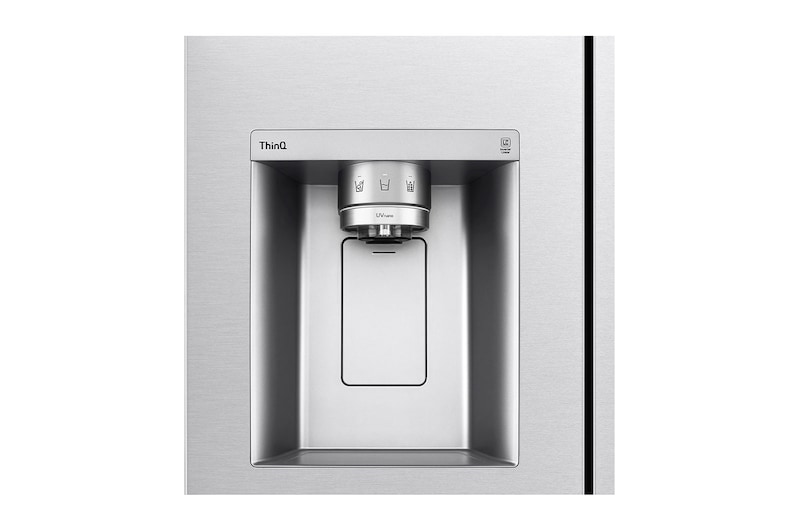 LG Frigorifero Side-by-Side | Classe C, 635L | Wi-Fi, Fresh Balancer, Door Cooling, Dispenser senza allaccio, UVnano | Acciaio, GSLV91MBAC
