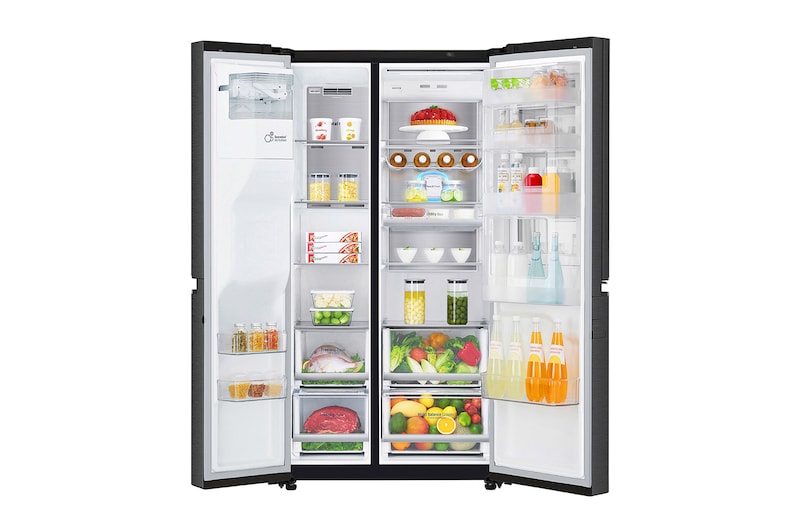 LG Frigorifero Side by side InstaView™ Door-in-Door™  Classe energetica F Display esterno Metal Fresh , GSX960MCCZ