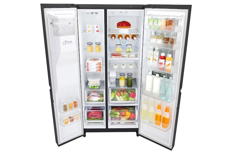 LG Frigorifero  Side-By-Side InstaView™ Classe energetica F Door-in-Door™ Tecnologia Toc-Toc No Allaccio rete idrica, GSX961MTAZ