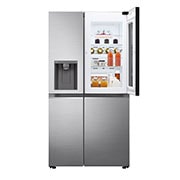 LG Frigorifero Side-by-Side InstaView Door-in-Door | Classe E, 635L | Wi-Fi, Dispenser con allaccio, No frost | Inox, GSXV80PZLE
