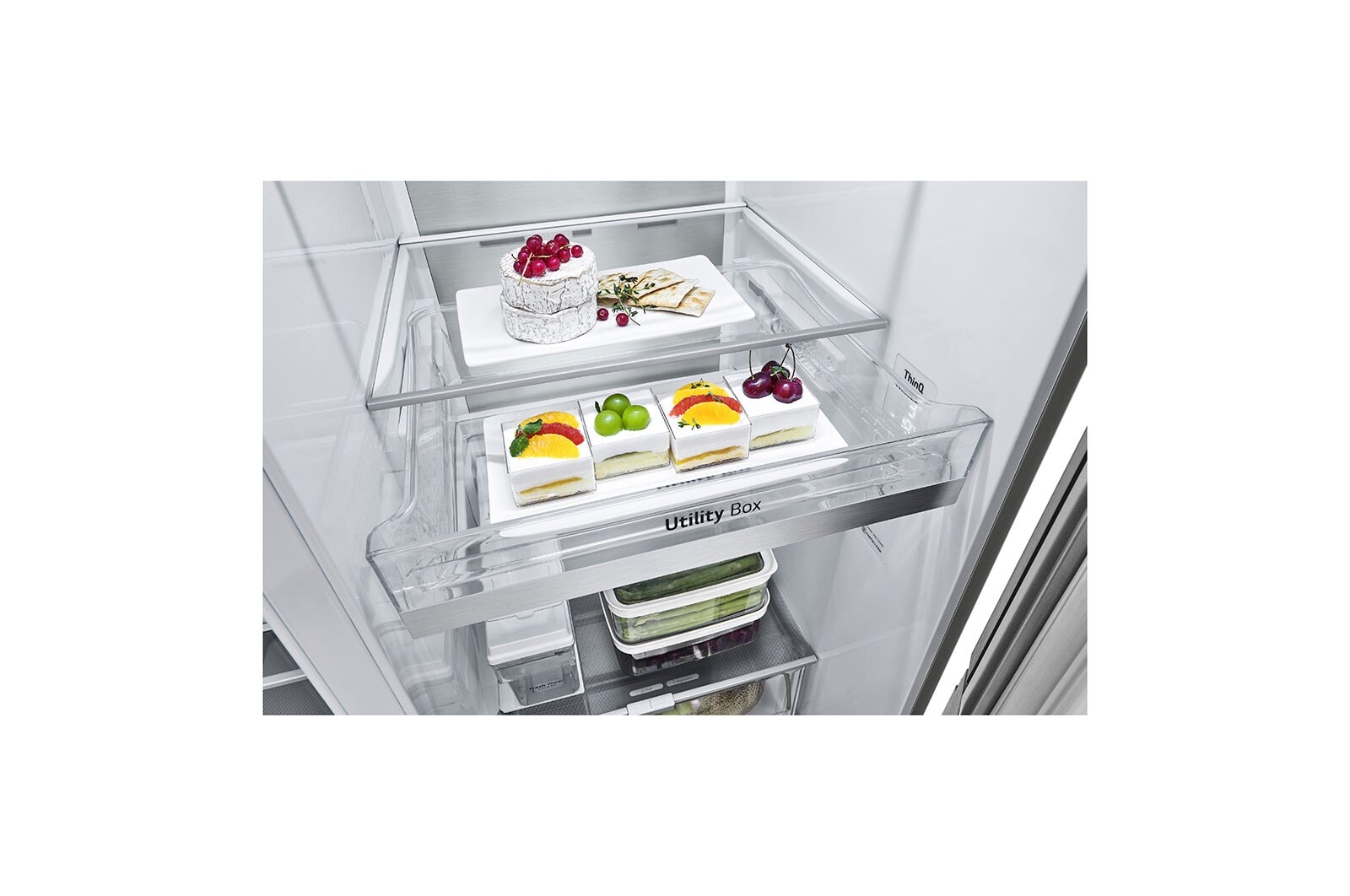 LG Frigorifero Side-by-Side con dispenser, GSXV91BSAF