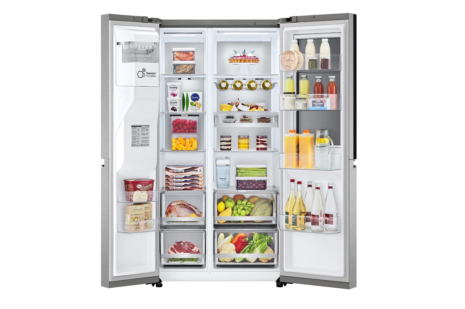 LG Frigorifero Side-by-Side con dispenser, GSXV91BSAF