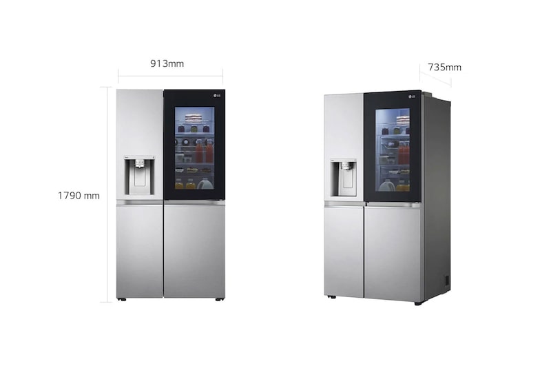 LG Frigorifero Side-by-Side con dispenser, GSXV91BSAF