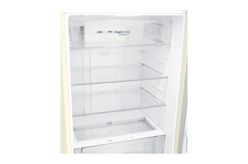 LG Frigorifero doppia porta | Classe E, 438L | Wi-Fi, Door&Linear Cooling, Gestione umidità, Maniglie esterne, No frost | Sabbia, GTB574SEHZD