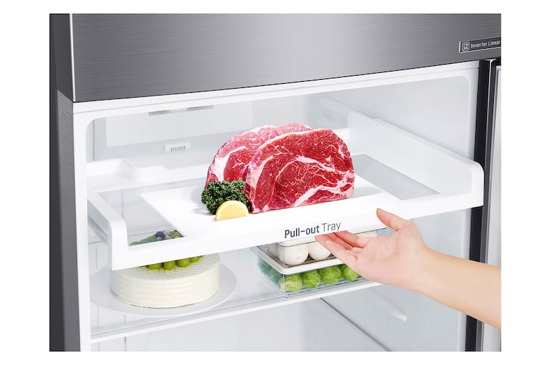 LG Frigorifero Smart Doppia Porta Classe energetica F Door-Cooling™ Wi-Fi Maniglie integrate, GTB583PZCZD