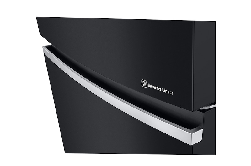 LG Frigorifero doppia porta | Classe E, 506L | Door&Linear Cooling, Gestione umidità, Maniglie integrate, No frost | Nero lucido, GTB744BMBZD