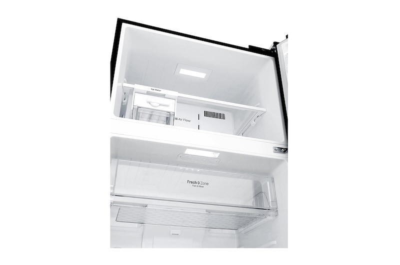 LG Frigorifero doppia porta | Classe E, 506L | Door&Linear Cooling, Gestione umidità, Maniglie integrate, No frost | Nero lucido, GTB744BMBZD