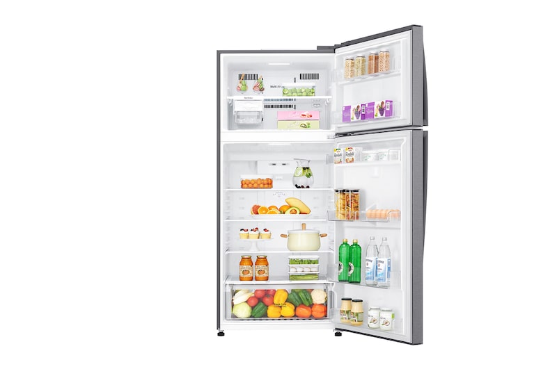 LG Frigorifero doppia porta | Classe F, 509L | Gestione umidità, Fabbricatore del ghiaccio, Maniglie esterne, No frost | Grafite, GTB744DSCV