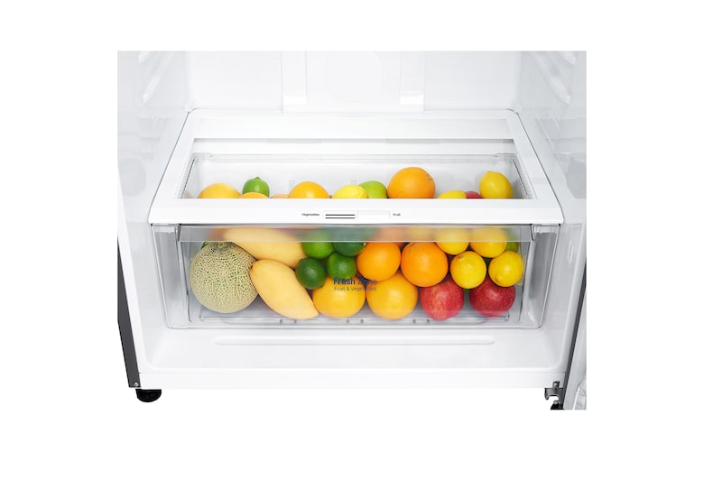 LG Frigorifero doppia porta | Classe F, 509L | Gestione umidità, Fabbricatore del ghiaccio, Maniglie esterne, No frost | Grafite, GTB744DSCV