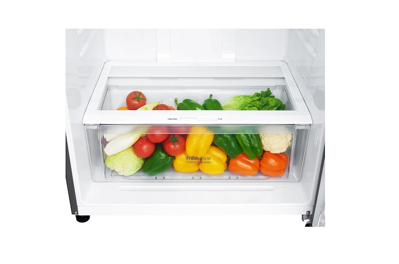 LG Frigorifero doppia porta | Classe F, 509L | Gestione umidità, Fabbricatore del ghiaccio, Maniglie esterne, No frost | Grafite, GTB744DSCV